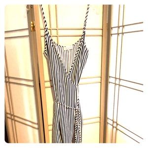 Navy and white wrap dress! Fits like a M